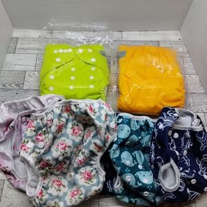 alva baby Swim diapers lot Of 7 Mixed W/ 2 Babygoal